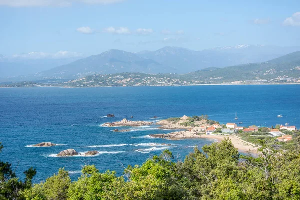 Scoperta Dell Isola Della Bellezza Nel Sud Della Corsica Nel — Foto Stock