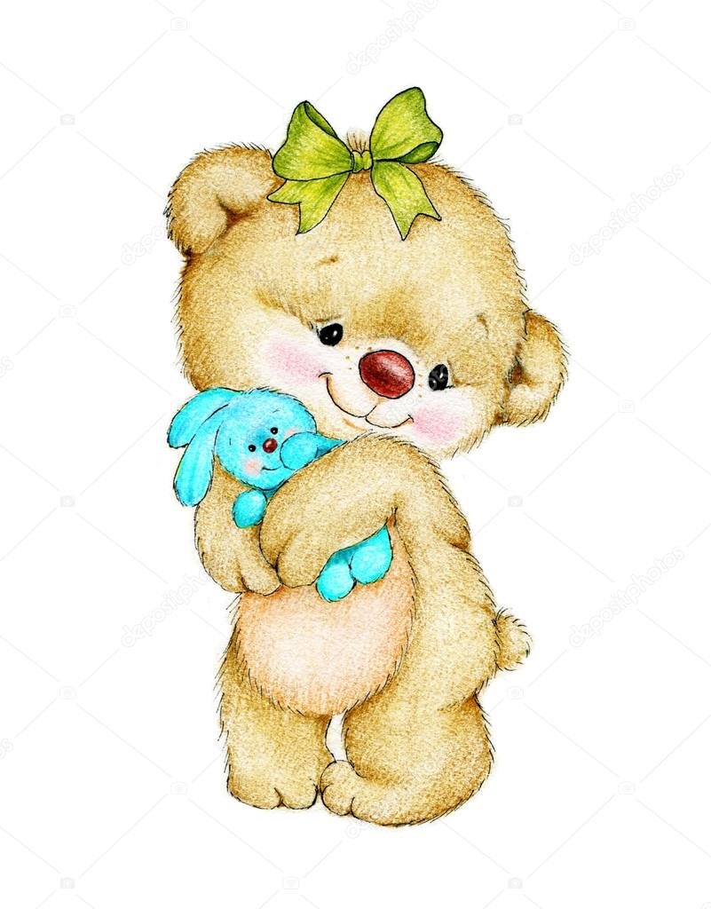 teddy bear and bunny