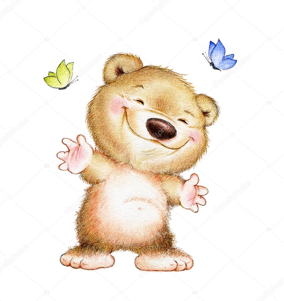 smiling teddy bear