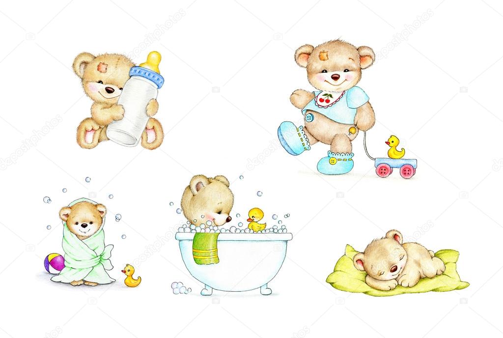 Cute baby teddy bears