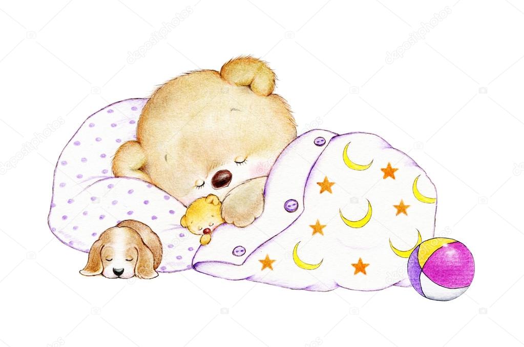 sleeping teddy