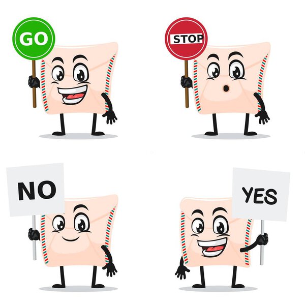 векторная иллюстрация почтового талисмана или набора символов с темой знака