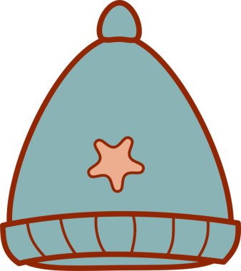 Bebek şapkası hatırlamaya elverişli vektör çizimi