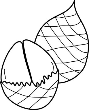 Boyama kitabı için yılan meyvesi tasviri