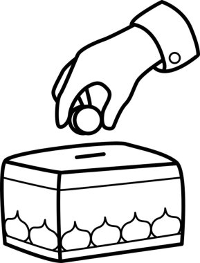 Infaq ana hatlarının el çizimi çizimi biçimi ve hatırlanabilir