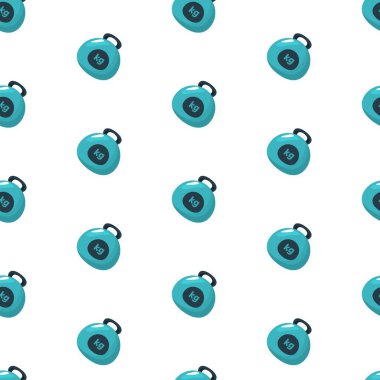 Kettlebell fitness ekipmanları dikişsiz desen köşegen arka plan