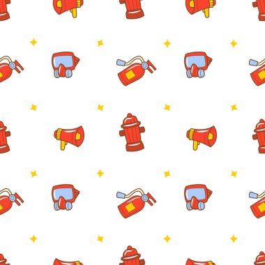 Hafif itfaiyeci temalı kusursuz desen