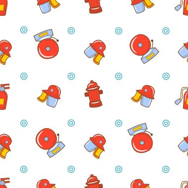 Çember itfaiyeci temalı kusursuz desen