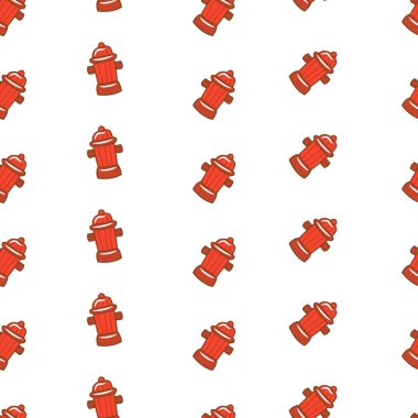 Kusursuz desenli basit itfaiyeci ekipmanı teması