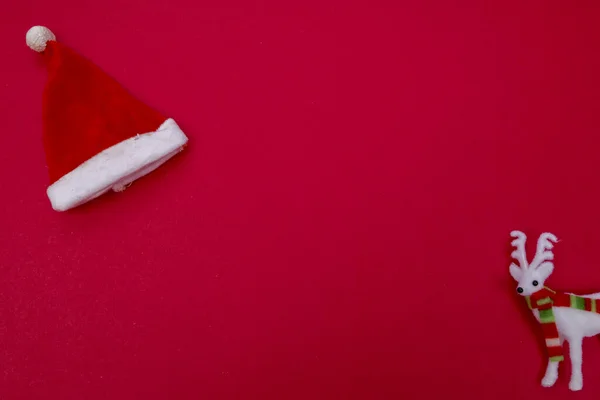 圣诞节的背景带有复制空间的顶部视图 — 图库照片