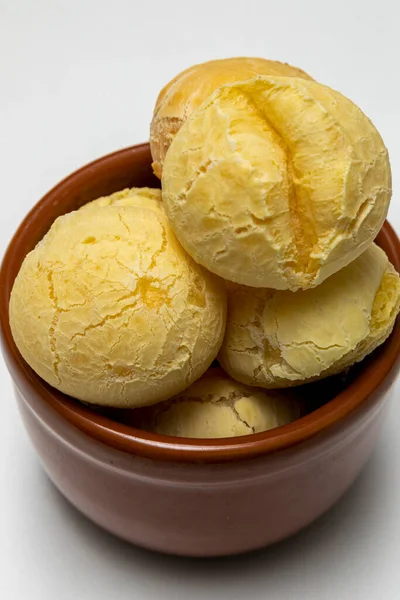 Brazilian Cheese Bread Traditional Snack Called Pao Queijo Brazil — Stock Photo, Image