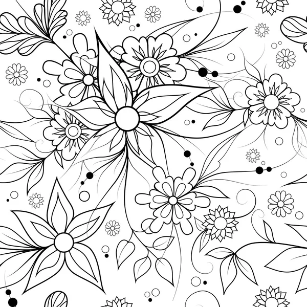 Fond floral sans couture. Textile ou motif papier peint . — Image vectorielle