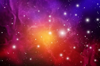 Astrology Mystic Background. Outer Space. Vector Digital Illustration of Universe. Vector Galaxy Background. clipart
