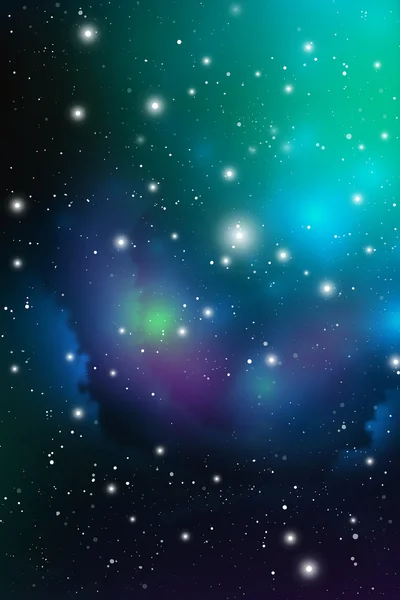 占星術の神秘的な背景。宇宙空間。宇宙のベクトル デジタル イラスト。銀河のベクトルの背景. — ストックベクタ