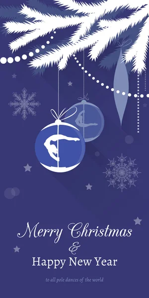 Pole dans yılbaşı kartları