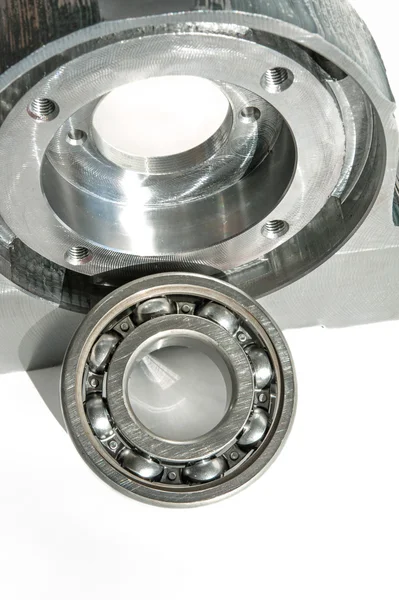 Mounted roller bearing unit blank. Mechanical engineering. — Stock Photo, Image