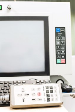 İşlem pult endüstriyel makine kontrol paneli.