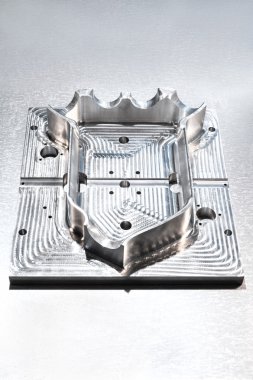 Endüstriyel metal kalıp boş. metal işleme. CNC teknolojisi.