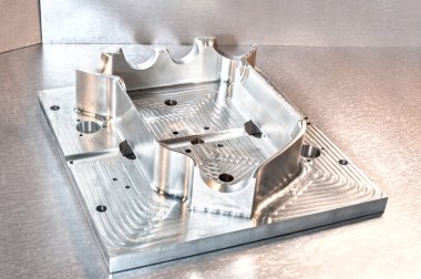 Endüstriyel metal kalıp boş. metal işleme. CNC teknolojisi.