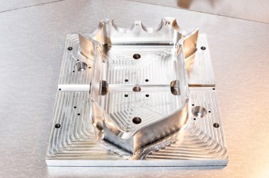 Endüstriyel metal kalıp boş. metal işleme. CNC teknolojisi.