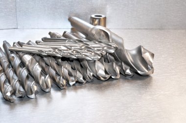 metal matkap. Delme ve freze sanayi. portre.