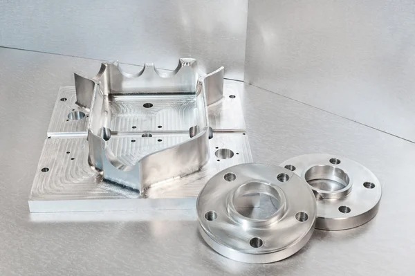 Semi-finished steel blank and flanges. Mechanicall engineering.