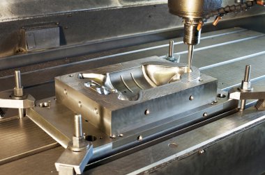 Endüstriyel metal kalıp/boş freze. CNC teknolojisi ve metal tr