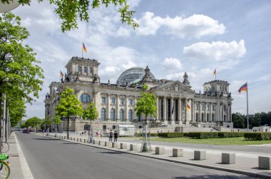 Berlin Reichstag 'ın manzarası 