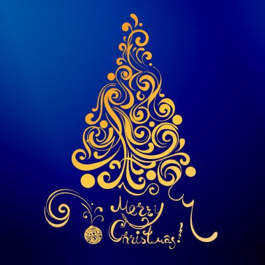 lace christmas tree clipart