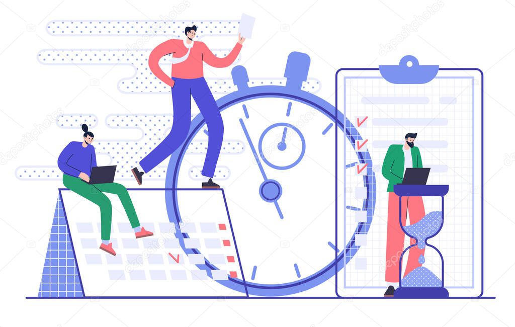 Concepto de gestión y planificación efectivas del tiempo. Organización del flujo de trabajo 