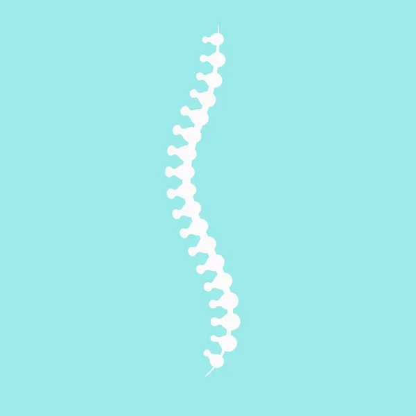 Symbole de diagnostic et de traitement des maladies du dos. — Image vectorielle