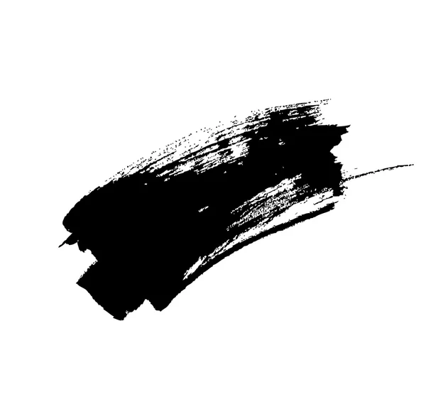 Schwarzer grungy Vektor abstrakter handbemalter Hintergrund. Pinseldesign. — Stockvektor