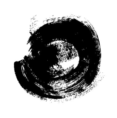 Siyah grungy vektör arka plan el boyaması. Fırça tasarım.