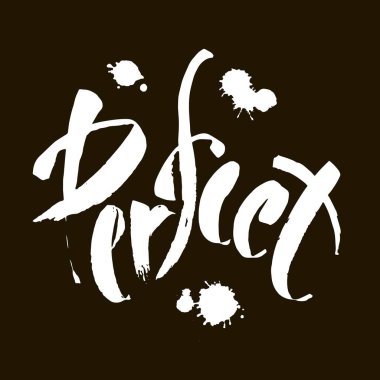 Mükemmel el çizimi kartlar. Tebrik kartları, posterler, tişörtler, afişler, davetiyeler için mükemmel bir tasarım. Modern fırça mürekkebi. Siyah arka planda izole edilmiş. Vektör