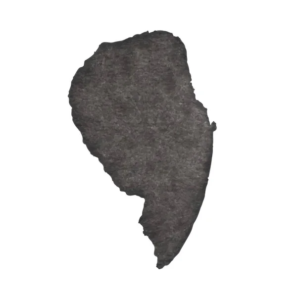在白色背景上分离的向量黑色墨迹 Grunge纹理 — 图库矢量图片