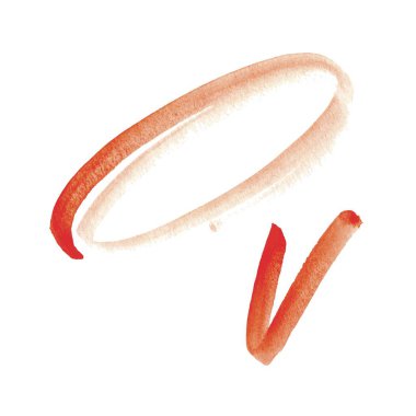 İzole edilmiş beyaz arka plana el çizimi vektör fırçaları yerleştirildi. Grunge kırmızı suluboya tasarım elementleri.