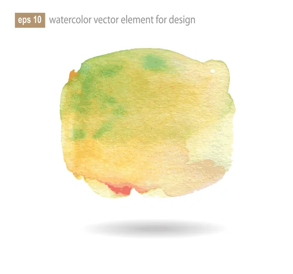 Vektor illustration akvarell abstrakta element. — Stock vektor