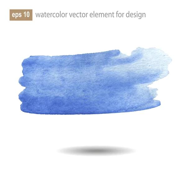 Abstrakte Aquarellmalerei auf weißem Hintergrund. — Stockvektor