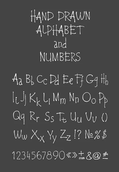 Vector conjunto de acrílico caligráfico o alfabeto de tinta. Fondo oscuro . — Archivo Imágenes Vectoriales