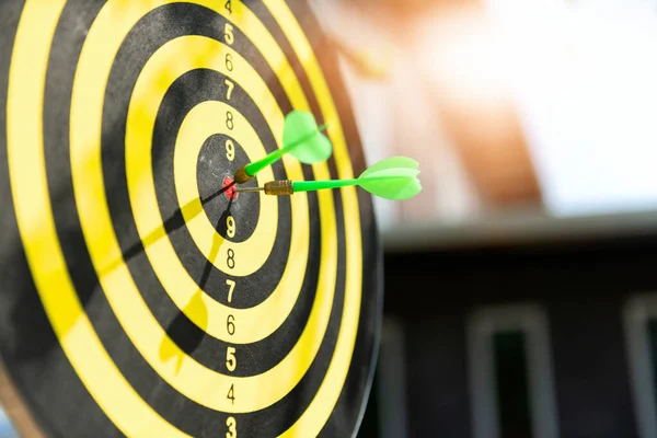 Zakelijke Visie Groot Doel Met Mensen Teamwork Mensen Rennen Naar — Stockfoto