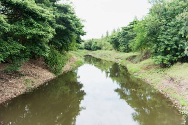 Kırsal bölgelerdeki tarımda kullanılmak üzere su dağıtım kanalları.