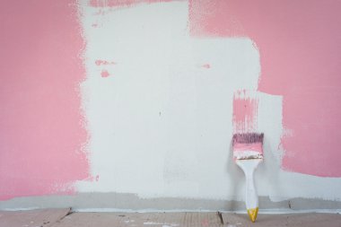 Eski boya fırça boyama