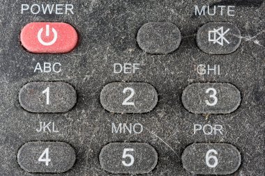 kir kirli veya ev temizliği gösterilen parmak tozu konseptiyle