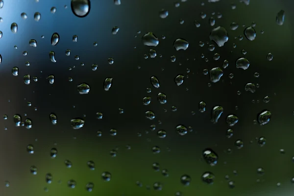 Regn i glas — Stockfoto