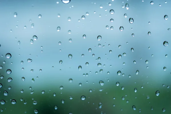 Regn i glas — Stockfoto