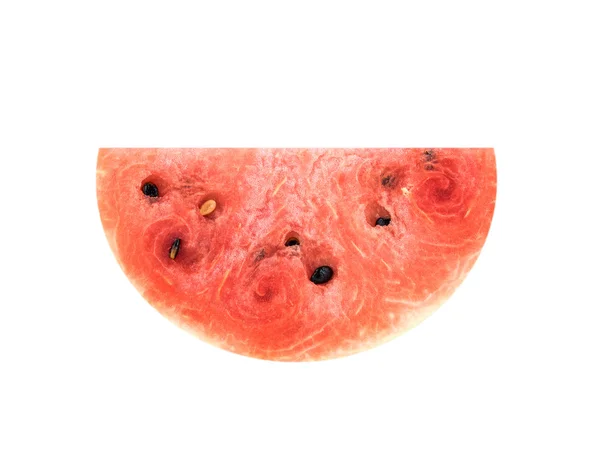 Scheiben Wassermelone auf weißem Hintergrund — Stockfoto