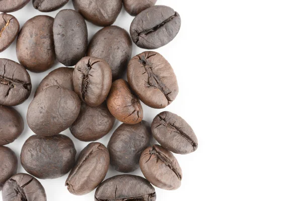 Coffee beans isolated in white background — Stock Photo, Image