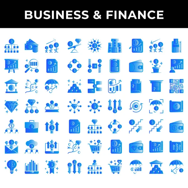 Geschäfts Finanzsymbole Enthalten Teamwork Geld Münze Zahlung Investition Baum Diagramm — Stockvektor