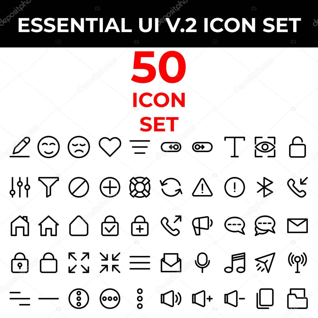 essential icon set include folder,copy,speaker,signal,send,music,mic,mail,chat,speaker,phone,blue tooth,warning,update,switch,scan,text,switch,sort,sign,out,in,share,gear,search,scan,rotate,question