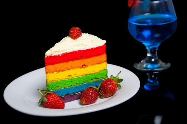 Indonéz élelmiszer-Rainbow Cake — Stock Fotó